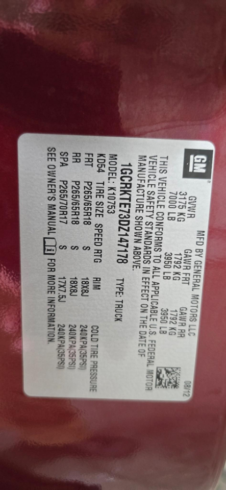 Chevrolet Silverado 1500 LTZ Ext. Cab Long Box 4WD 2013