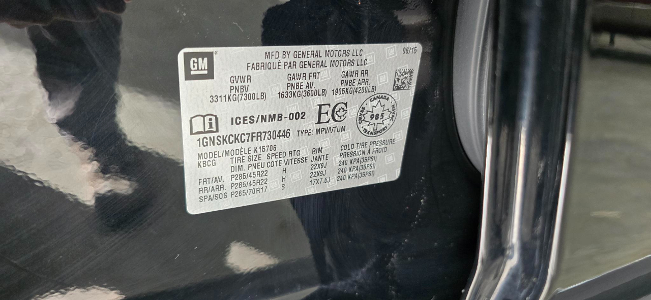 Chevrolet Tahoe LTZ 4WD 2015