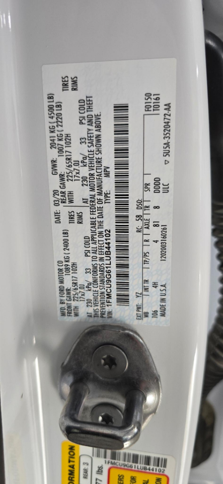 Ford Escape SE AWD 2020