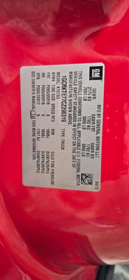 Chevrolet Silverado 1500 LTZ Ext. Cab Long Box 4WD 2012