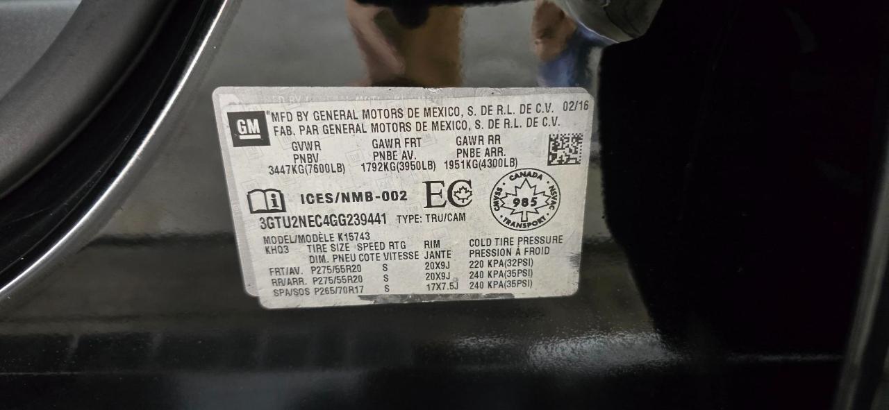 GMC Sierra 1500 SLT Crew Cab Long Box 4WD 2016