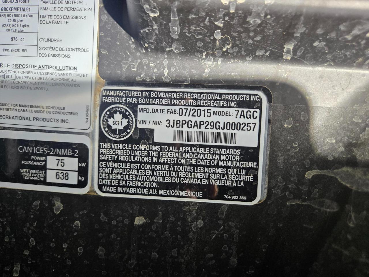 Can-Am Maverick 1000R  2016