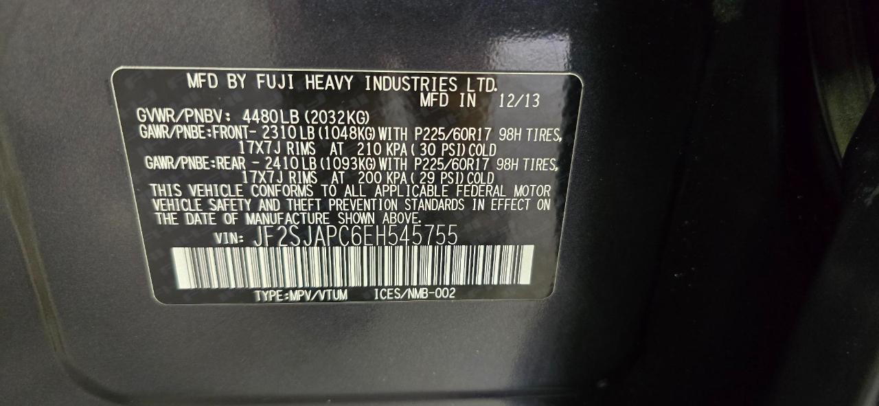 Subaru Forester 2.5i Touring 2014