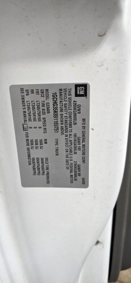 Chevrolet Express 3500 Cargo 2009