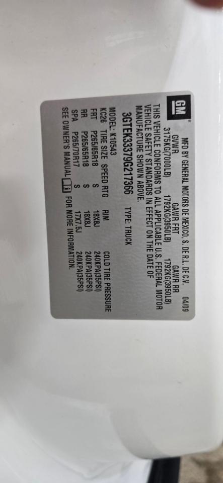 GMC Sierra 1500 SLT Crew Cab 4WD 2009