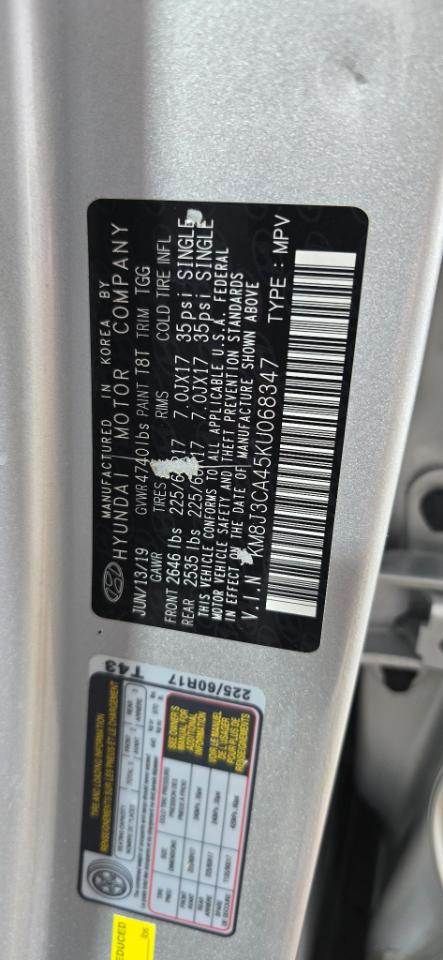 Hyundai Tucson SE AWD 2019