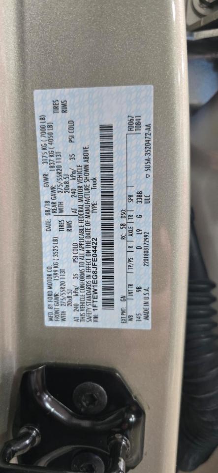 Ford F-150 Platinum SuperCrew 5.5-ft. Bed 4WD 2018