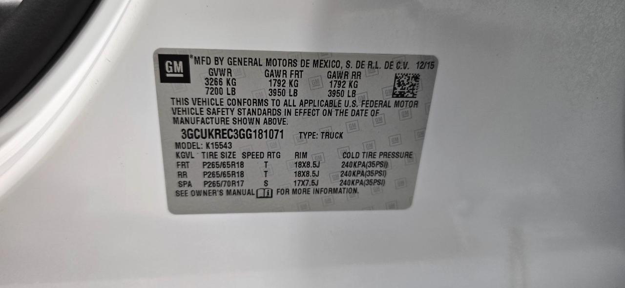 Chevrolet Silverado 1500 LT Crew Cab Long Box 4WD 2016