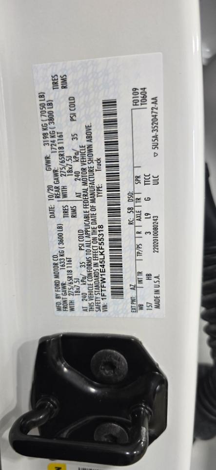 Ford F-150 Lariat 4WD SuperCrew 6.5' Box 2020