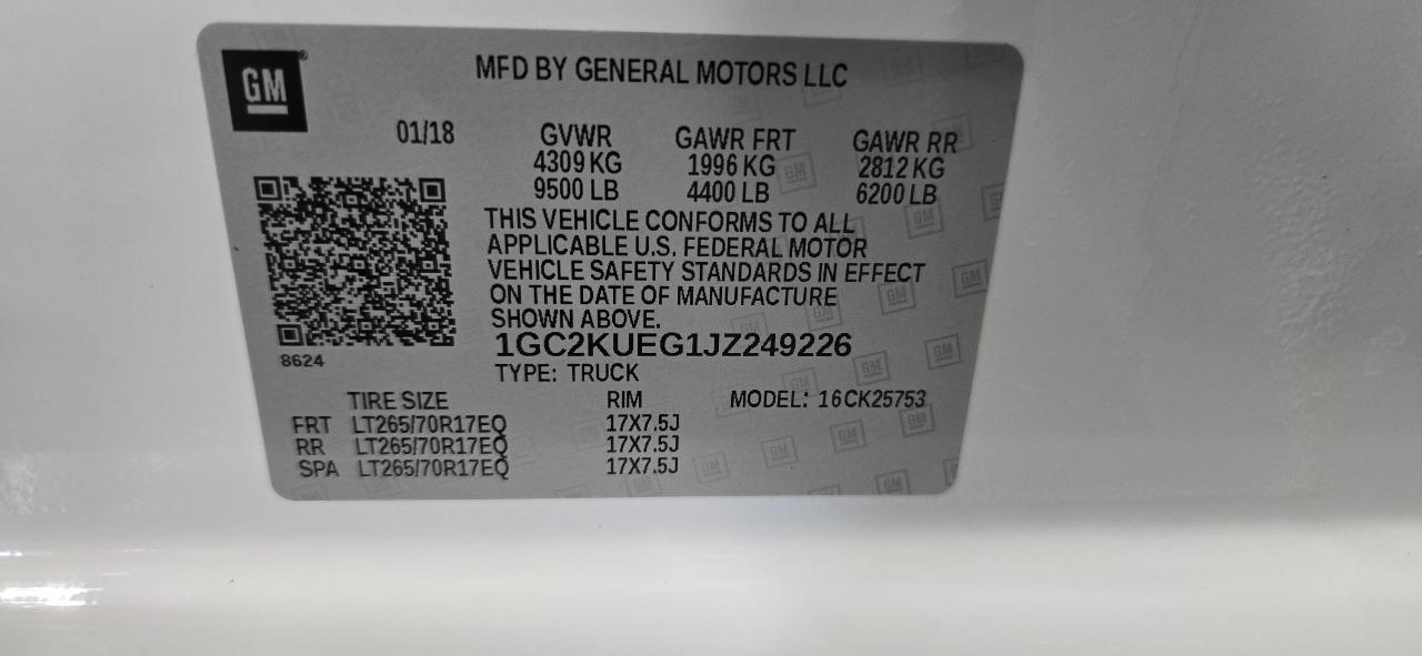 Chevrolet Silverado 2500HD Work Truck Double Cab Long Box 4WD 2018