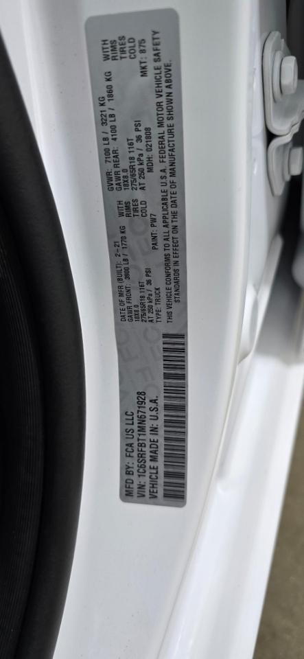 RAM 1500 Big Horn Quad Cab 4WD 2021