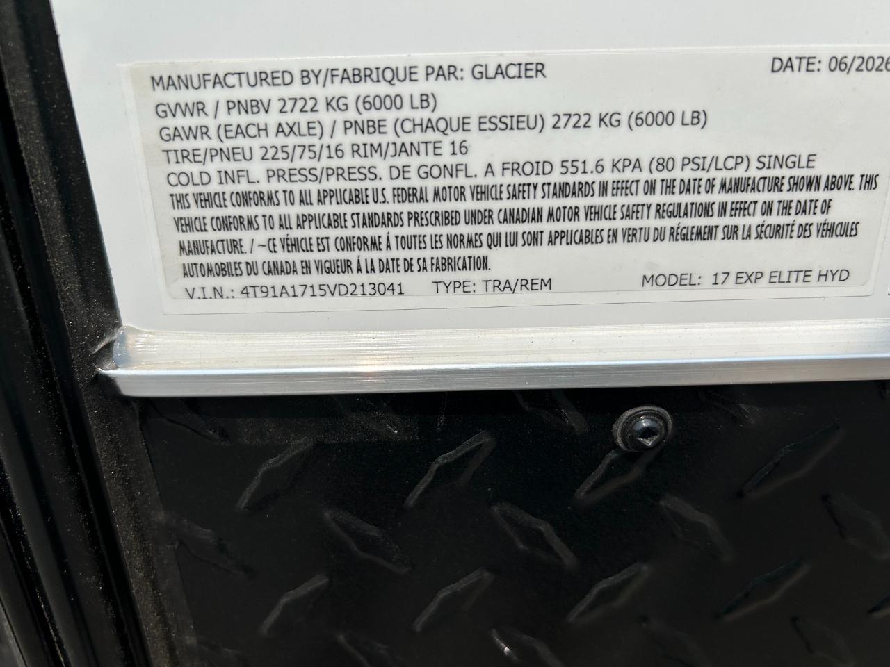 Glacier 17 RV EXP Elite  2027