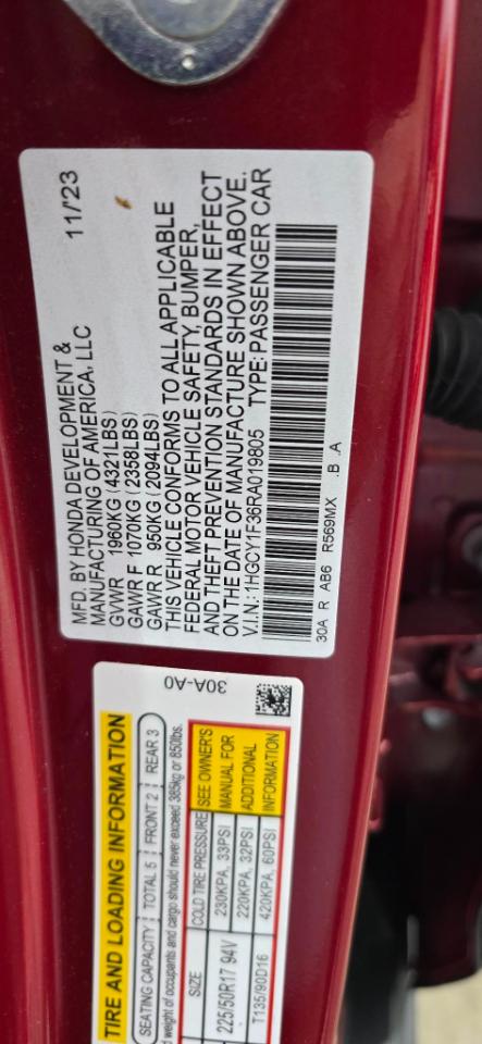 Honda Accord EX 2024