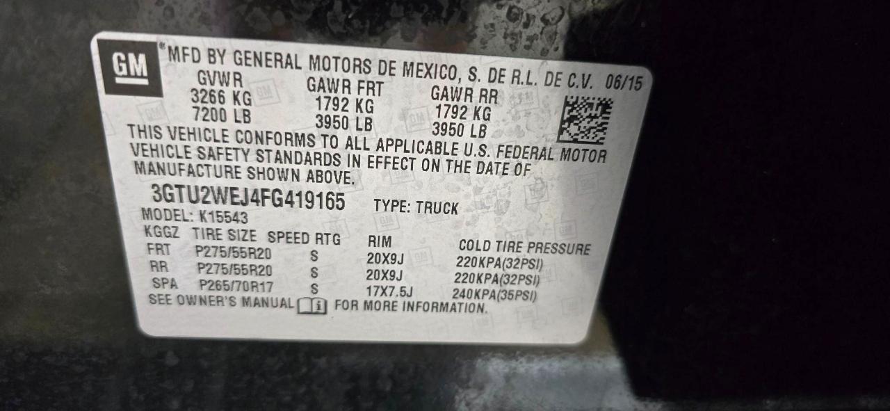 GMC Sierra 1500 Denali Crew Cab Short Box 4WD 2015