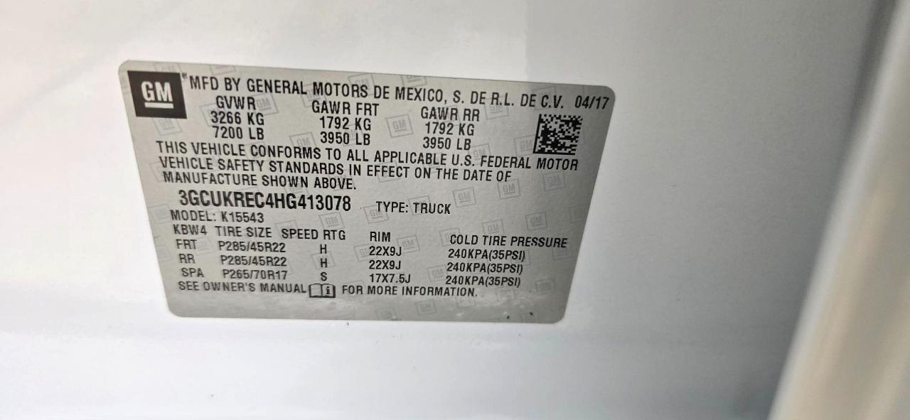 Chevrolet Silverado 1500 LT Crew Cab 4WD 2017