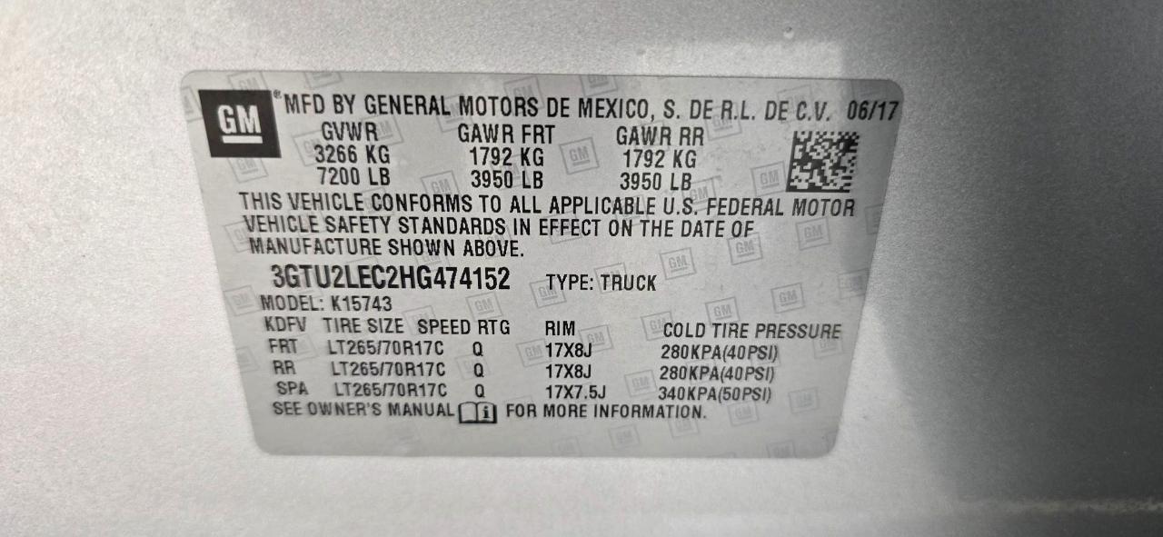 GMC Sierra 1500 Base Crew Cab Short Box 4WD 2017