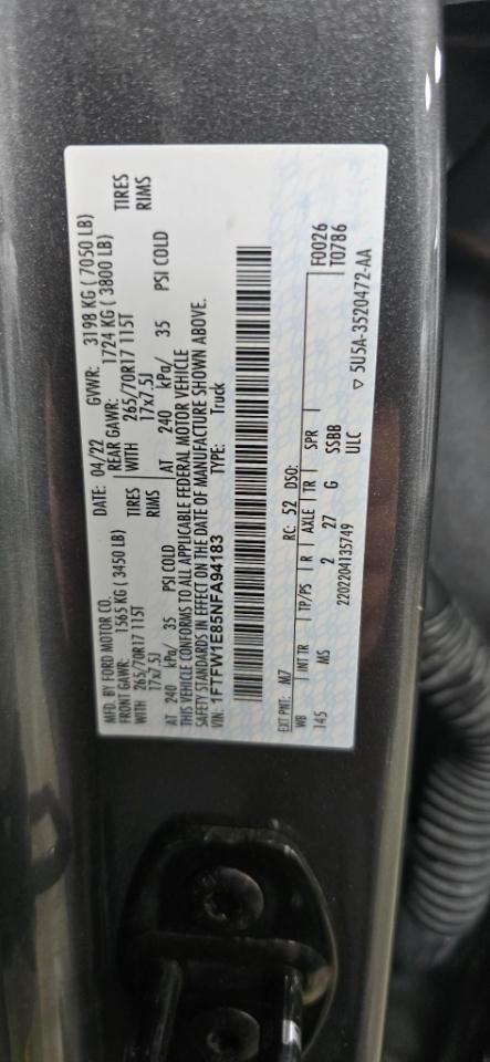 Ford F-150 XLT SuperCrew 5.5-ft. Bed 4WD 2022