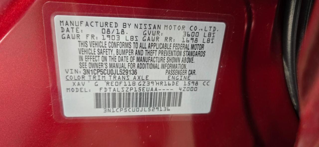 Nissan Kicks SV 2018