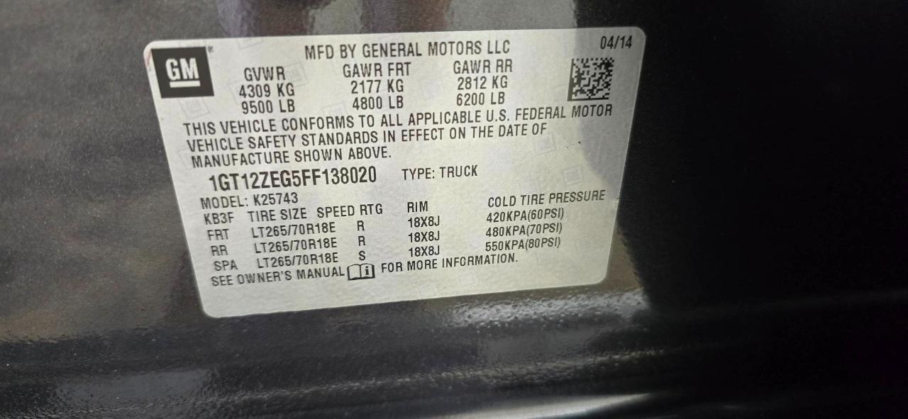 GMC Sierra 2500HD SLT Crew Cab 4WD 2015