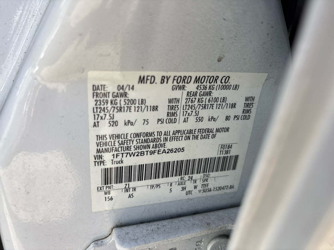 Ford F-250 SD XLT Crew Cab Long Bed 4WD 2015 Ford F-250 SD XLT Crew Cab Long Bed 4WD 2015