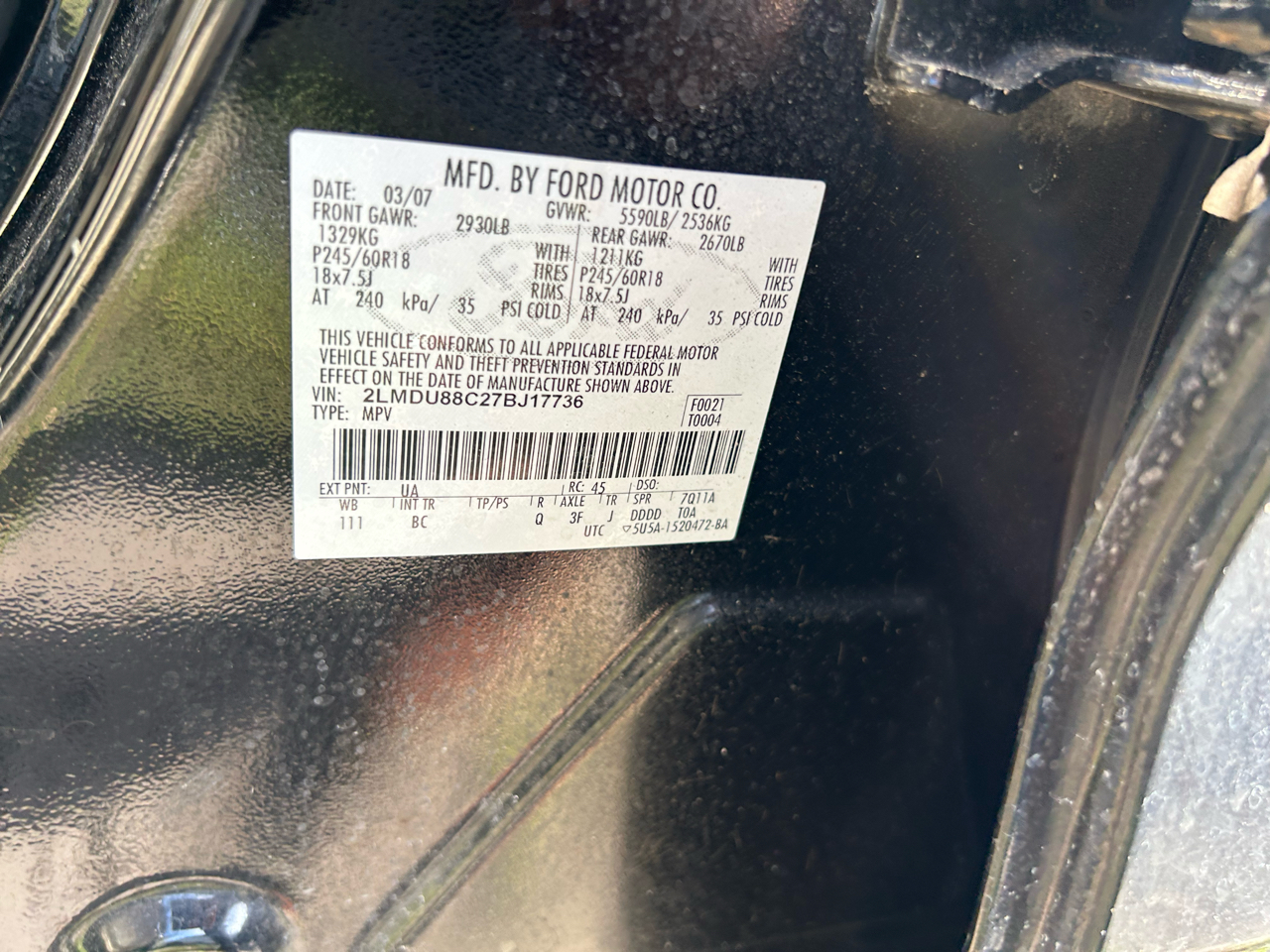 Lincoln MKX AWD 2007