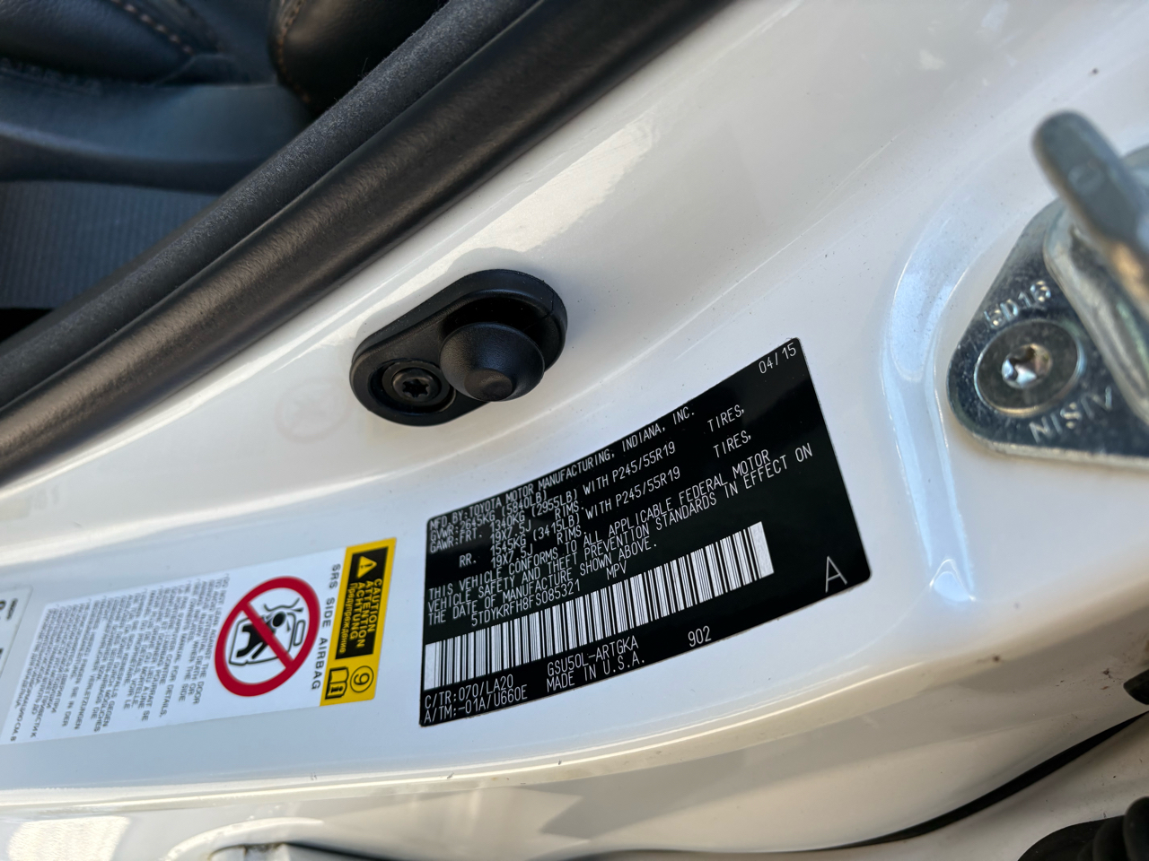 Toyota Highlander Limited FWD V6 2015