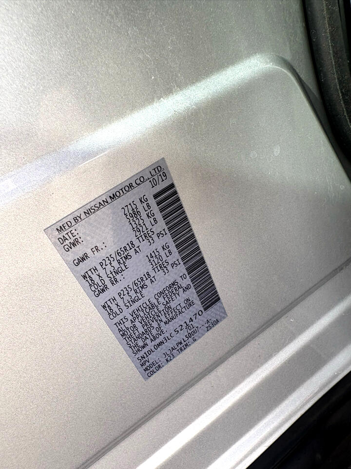 Infiniti QX60 PURE 2020