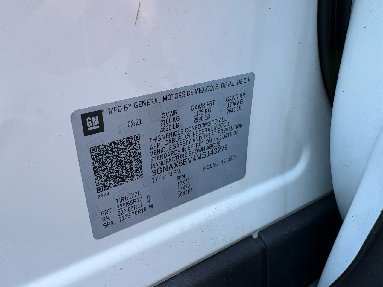 Chevrolet Equinox 1FL AWD 2021