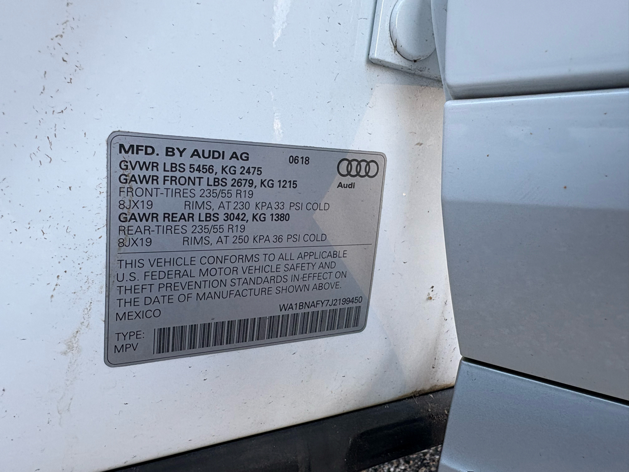 Audi Q5 2.0T Premium Plus quattro 2018