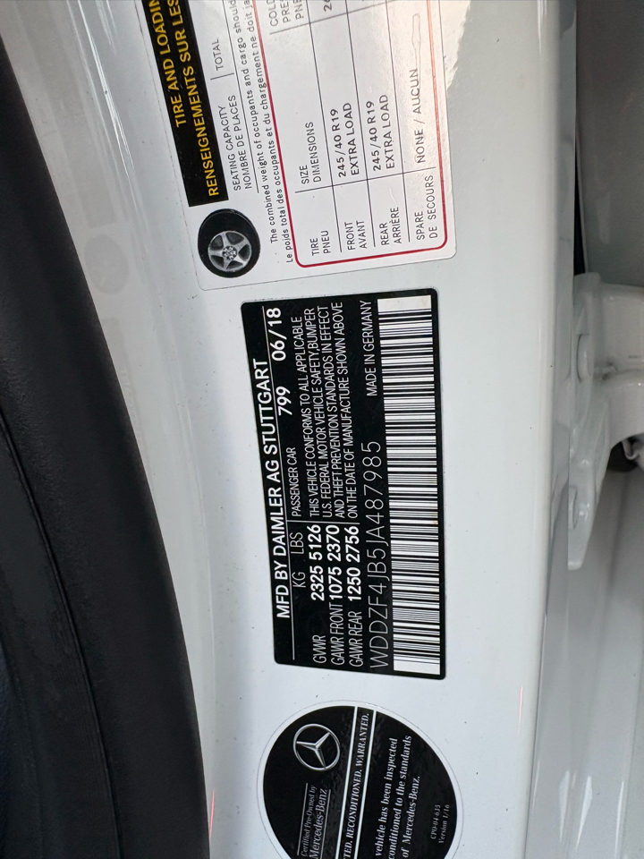 Mercedes-Benz E-Class E300 Luxury Sedan 2018