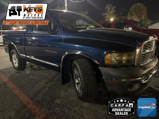 Blue 2003 Dodge RAM 1500 ST RWD Pickup Truck Rear-Wheel Drive 5-Speed Automatic
