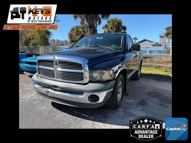 Blue 2003 Dodge RAM 1500 ST RWD Pickup Truck Rear-Wheel Drive 5-Speed Automatic