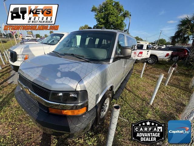 Silver 2018 Chevrolet Express 3500 LT Extended RWD Van Rear-Wheel Drive 6-Speed Automatic