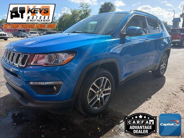 Blue 2019 Jeep Compass SUV / Crossover Front-Wheel Drive 5-Speed Automatic