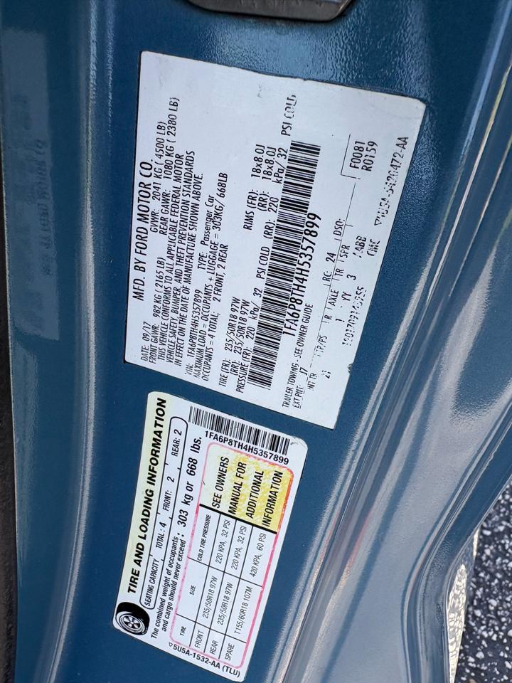 Ford Mustang EcoBoost Fastback 2017