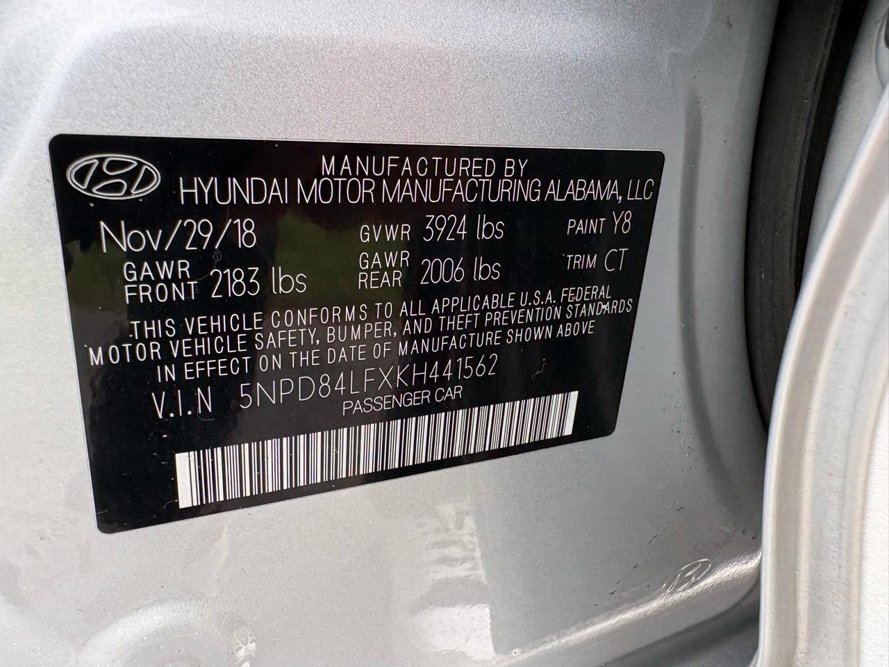 Hyundai Elantra SEL Auto 2019