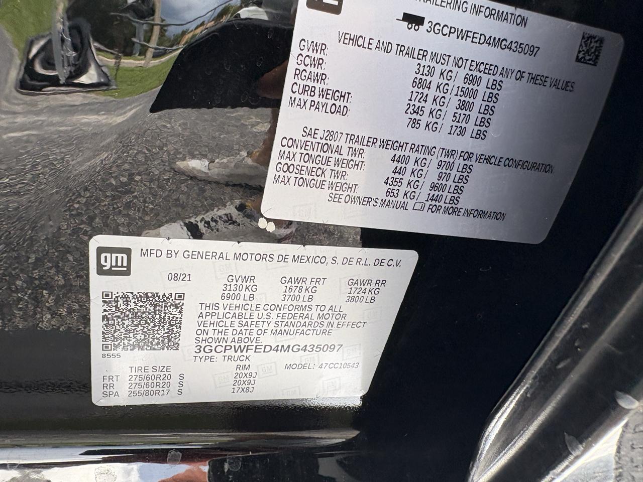 Chevrolet Silverado 1500 2WD Crew Cab 147" High Country 2021