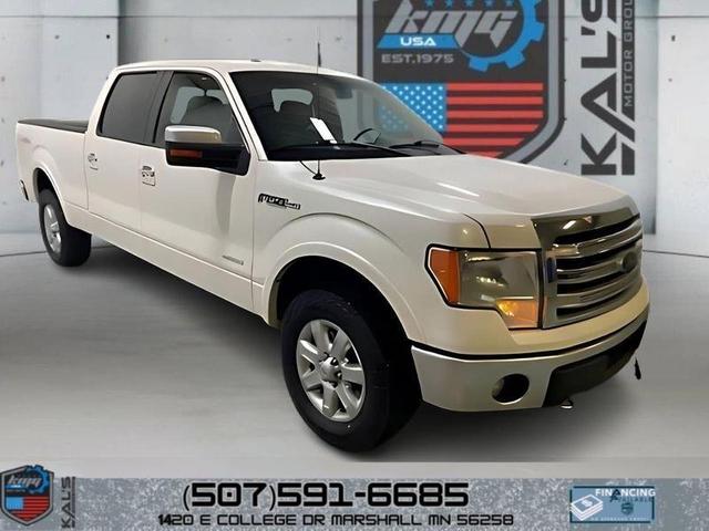 White 2013 Ford F-150 Lariat SuperCrew LB 4WD Pickup Truck Four-Wheel Drive 6-Speed Automatic