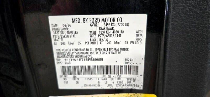 Ford F-150 FX4 SuperCrew 5.5-ft. Bed 4WD 2014