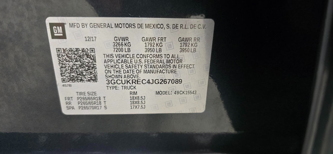 Chevrolet Silverado 1500 LT Crew Cab 4WD 2018