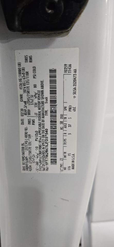 Ford F-250 SD XL Crew Cab Long Bed 4WD 2020