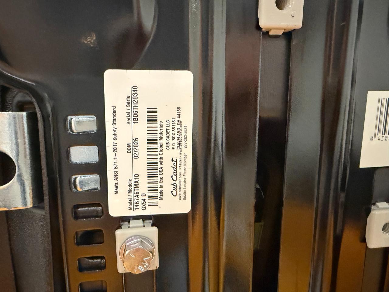 Cub Cadet XT2 GX54 D  2026