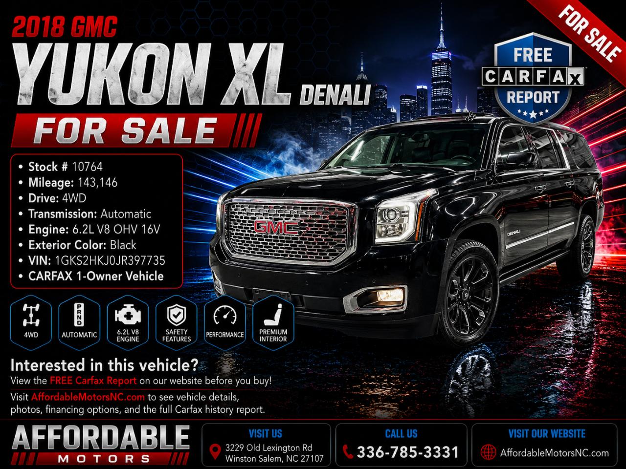 2018 GMC Yukon XL Denali 4WD