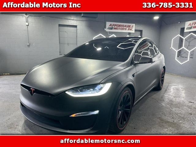 Gray 2023 Tesla Model X Plaid AWD SUV / Crossover All-Wheel Drive Automatic