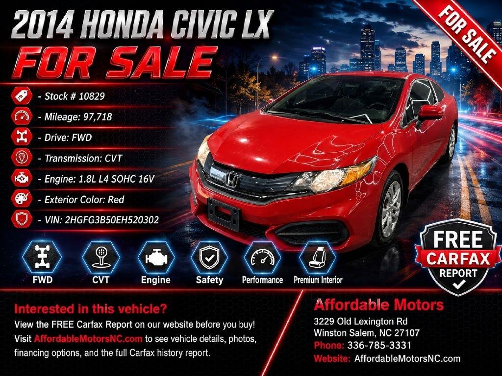 2014 Honda Civic LX Coupe CVT