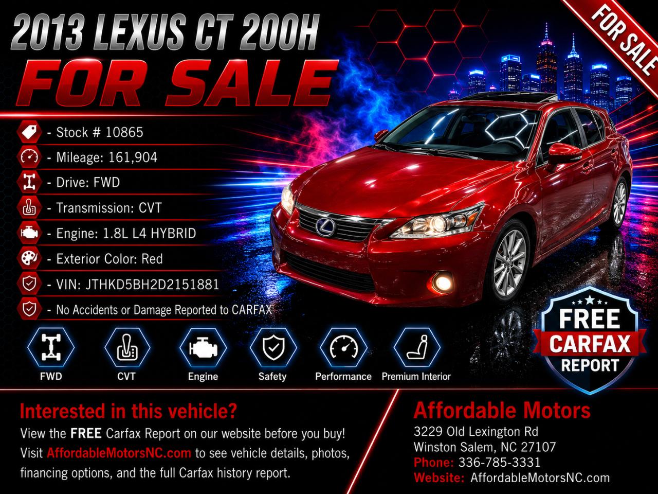 Lexus CT 200h Base 2013