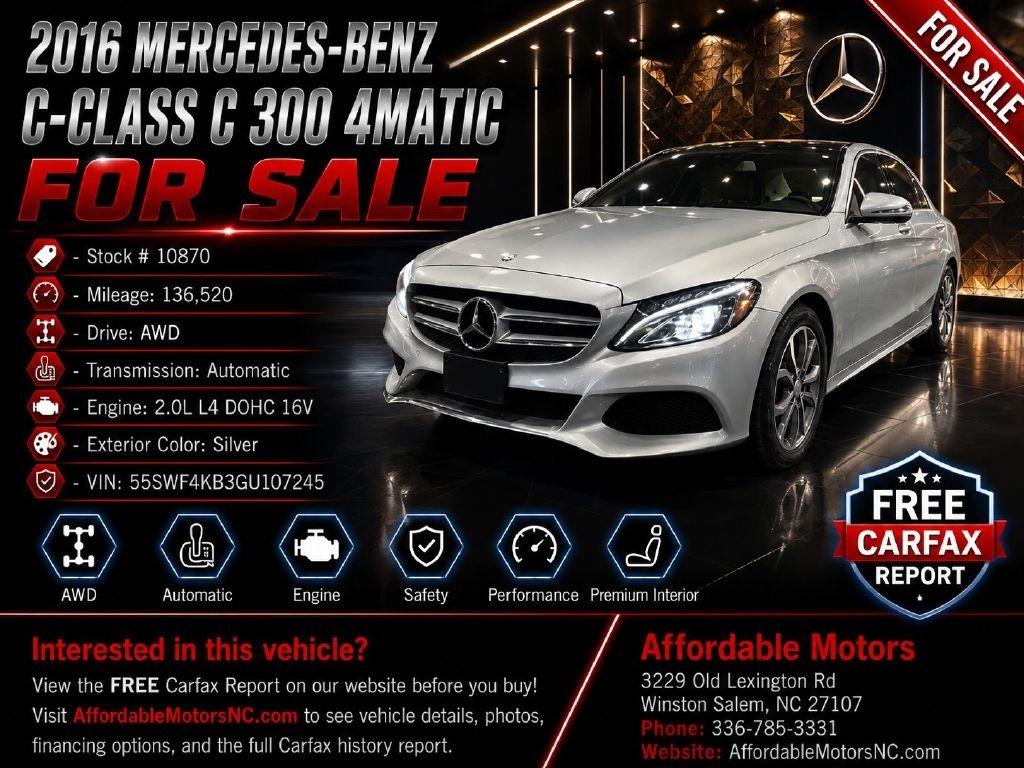 Mercedes-Benz C-Class C300 4MATIC Sedan 2016