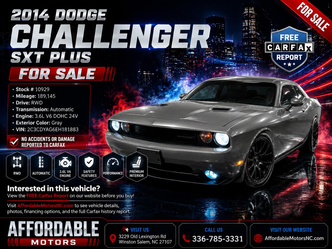 2014 Dodge Challenger SXT Plus