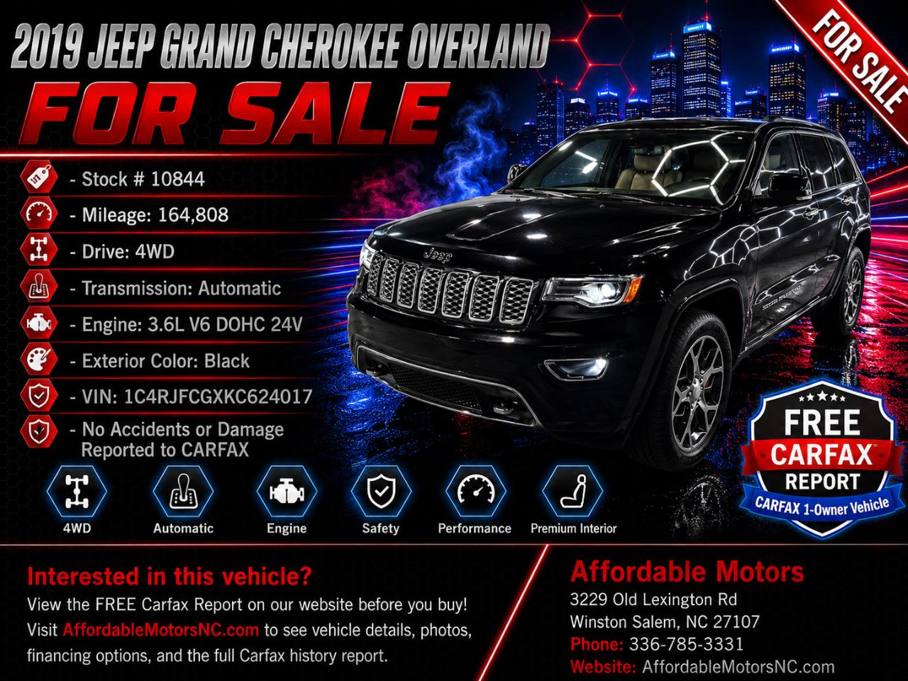 2019 Jeep Grand Cherokee Overland 4WD