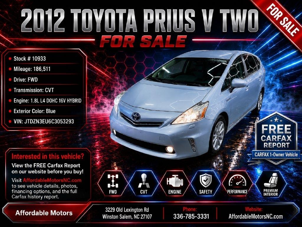 Toyota Prius V Two 2012